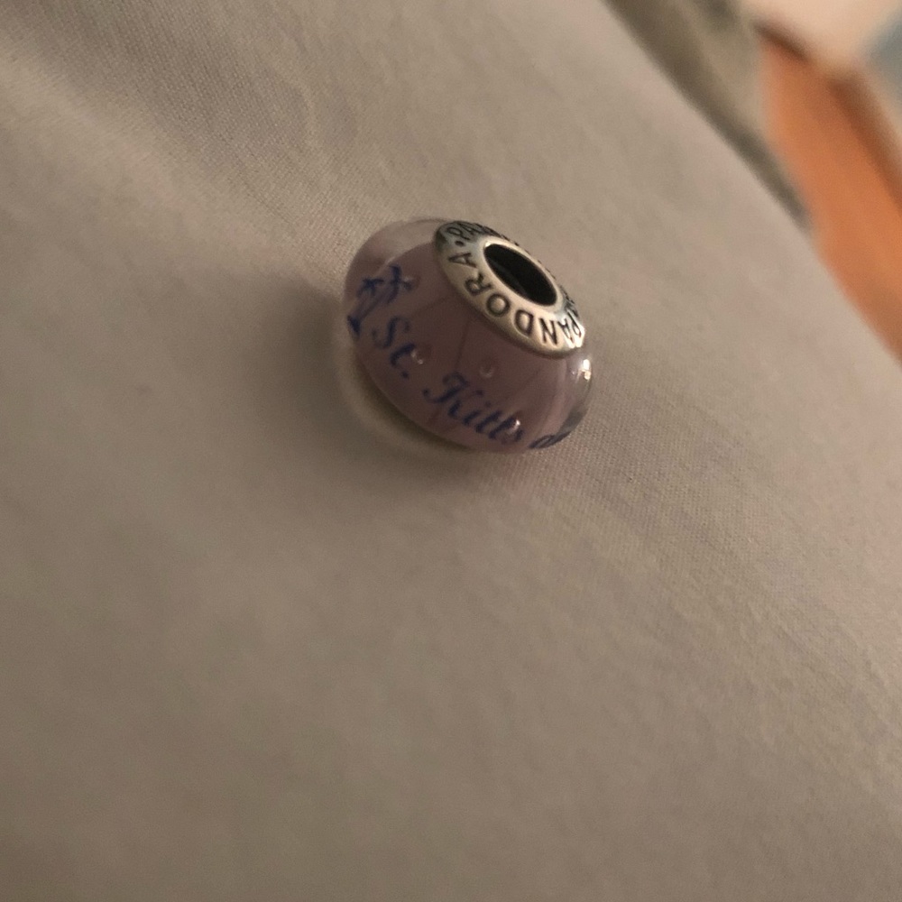 Pink Glass Pandora Charm